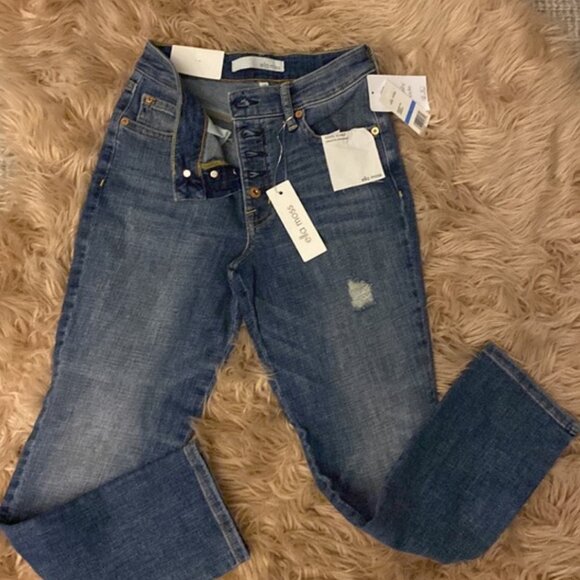 Ella Moss | Womens Body Sculpt Ankle Cropped Denim Jeans - Picture 2 of 10